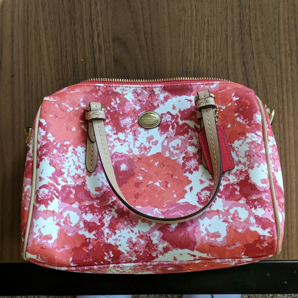 Coach floral purse